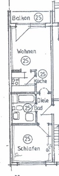 2 Zimmer Wohnung mit Küche Chemnitz 11719