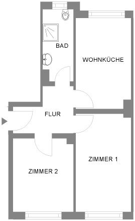 2-Zimmer Wohnung in BS Westl. RG 19057