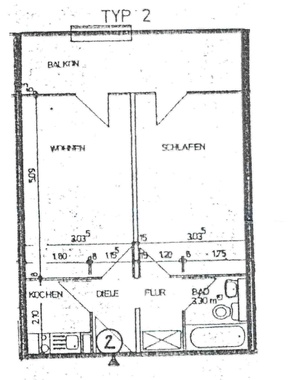 2 Zimmer Wohnung in Konstanz Fürst. 7285