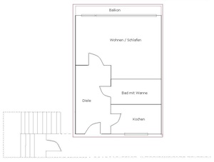 Schnuckeliges Appartement 45m2 mit  8937