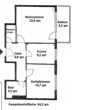 2 Zimmer Whng. Provisionsfrei  17359