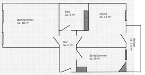 Wohnung 1,5 Zi, Balkon, zentrumsnah 3498