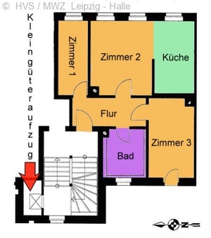 Kleine gemütliche 3 Raum Wohnung in Mockau- Süd 307006