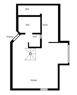 2 Zimmer Maisonette Wohnung mit ca. 61 m² WF nähe Zentrum 561725